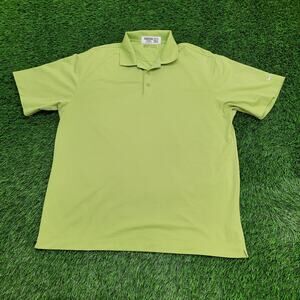 NIKE Preppy Golf Polo Shirt XL 24x30 Green Fit-Dry